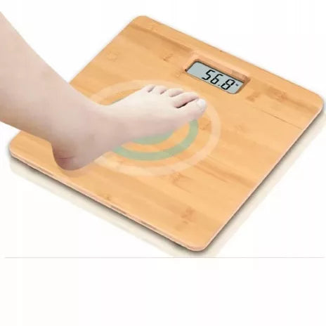 Vonios svarstyklės FHBabyLand Bambukinės elektroninės 180kg