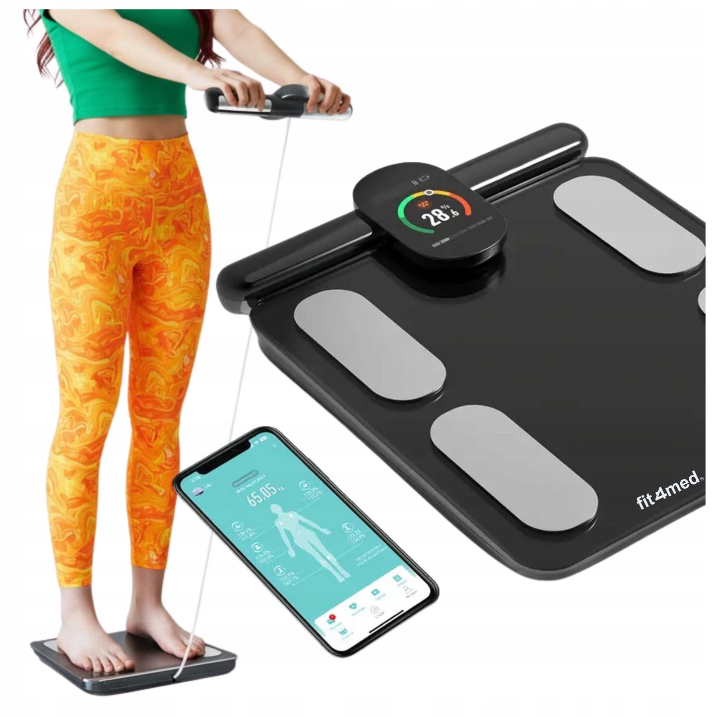 Išmaniosios vonios svarstyklės su Bluetooth, kūno sudėties analizatorius