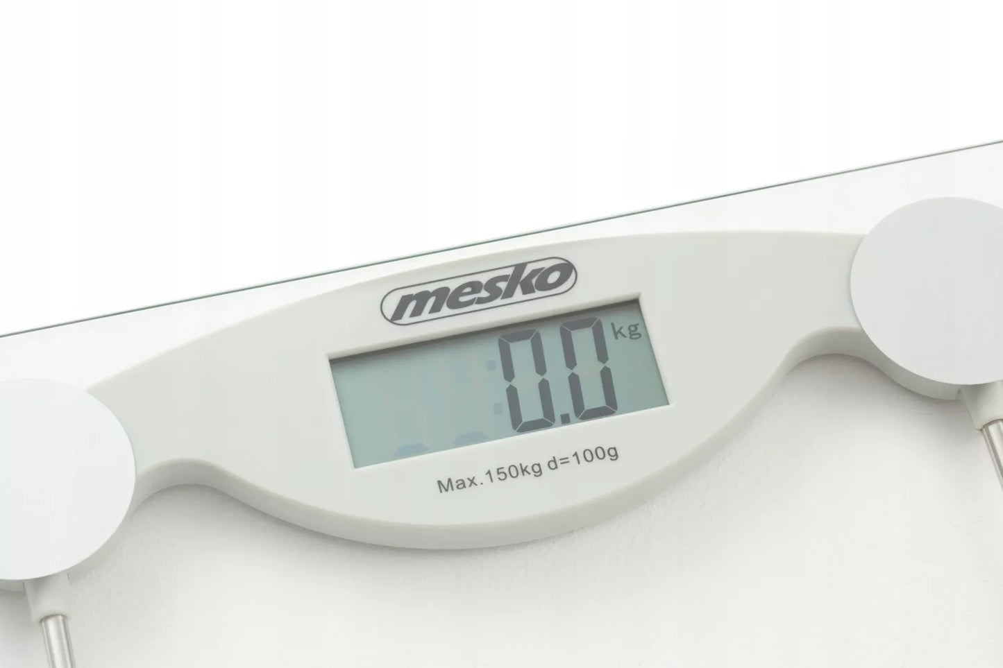 Elektroninės stiklinės vonios svarstyklės, tikslios, iki 150kg, LCD, baltos