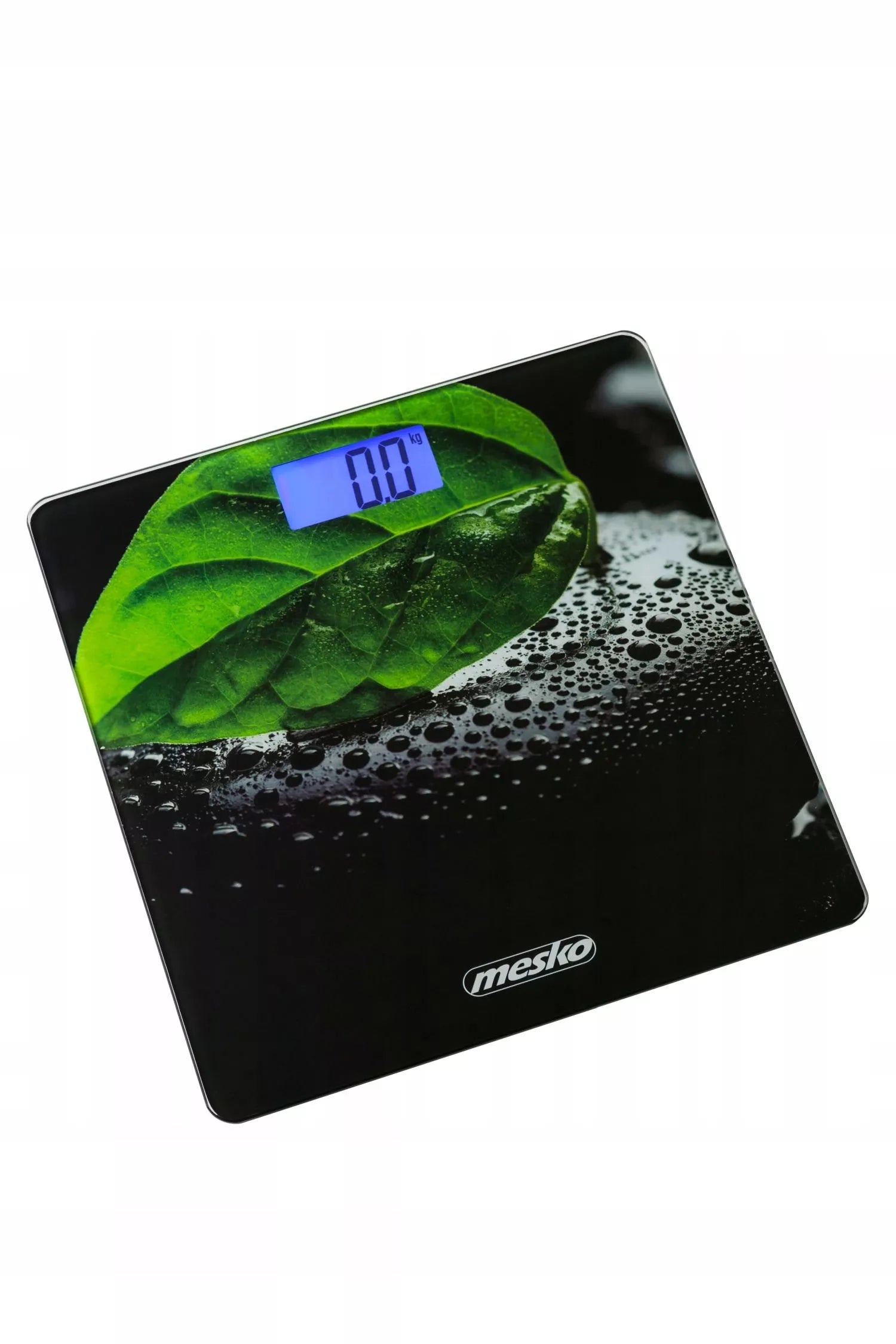 Tikslios elektroninės stiklinės vonios svarstyklės iki 150kg, LCD, juodos