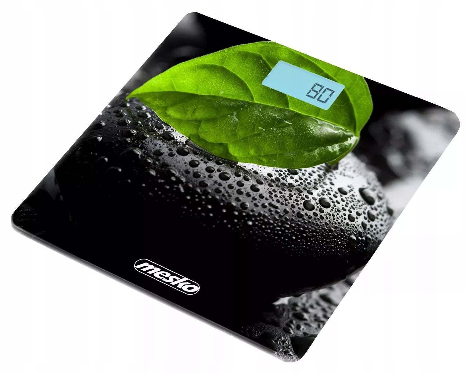 Tikslios elektroninės stiklinės vonios svarstyklės iki 150kg, LCD, juodos