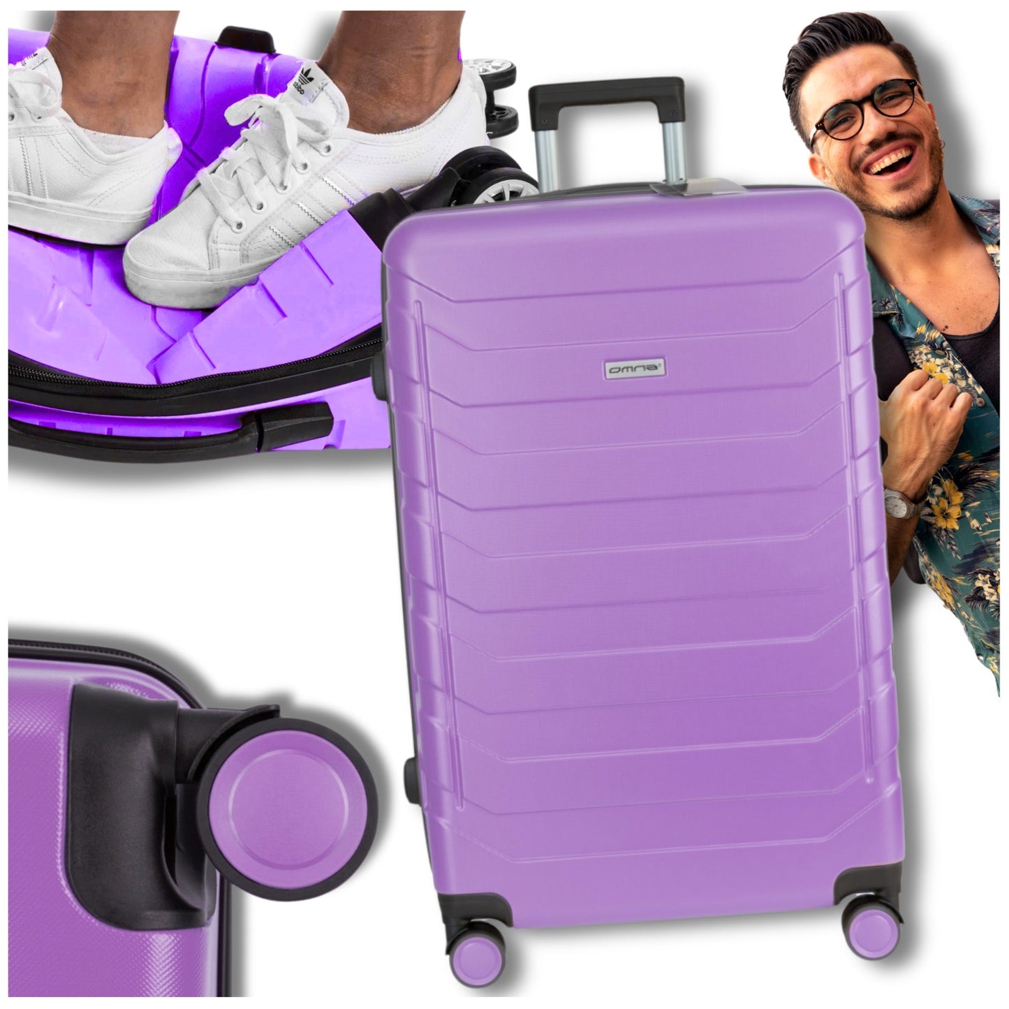 Didelis kelioninis lagaminas, tvirtas bagažo krepšys, lengvas, su ratukais, lėktuvui, 94L