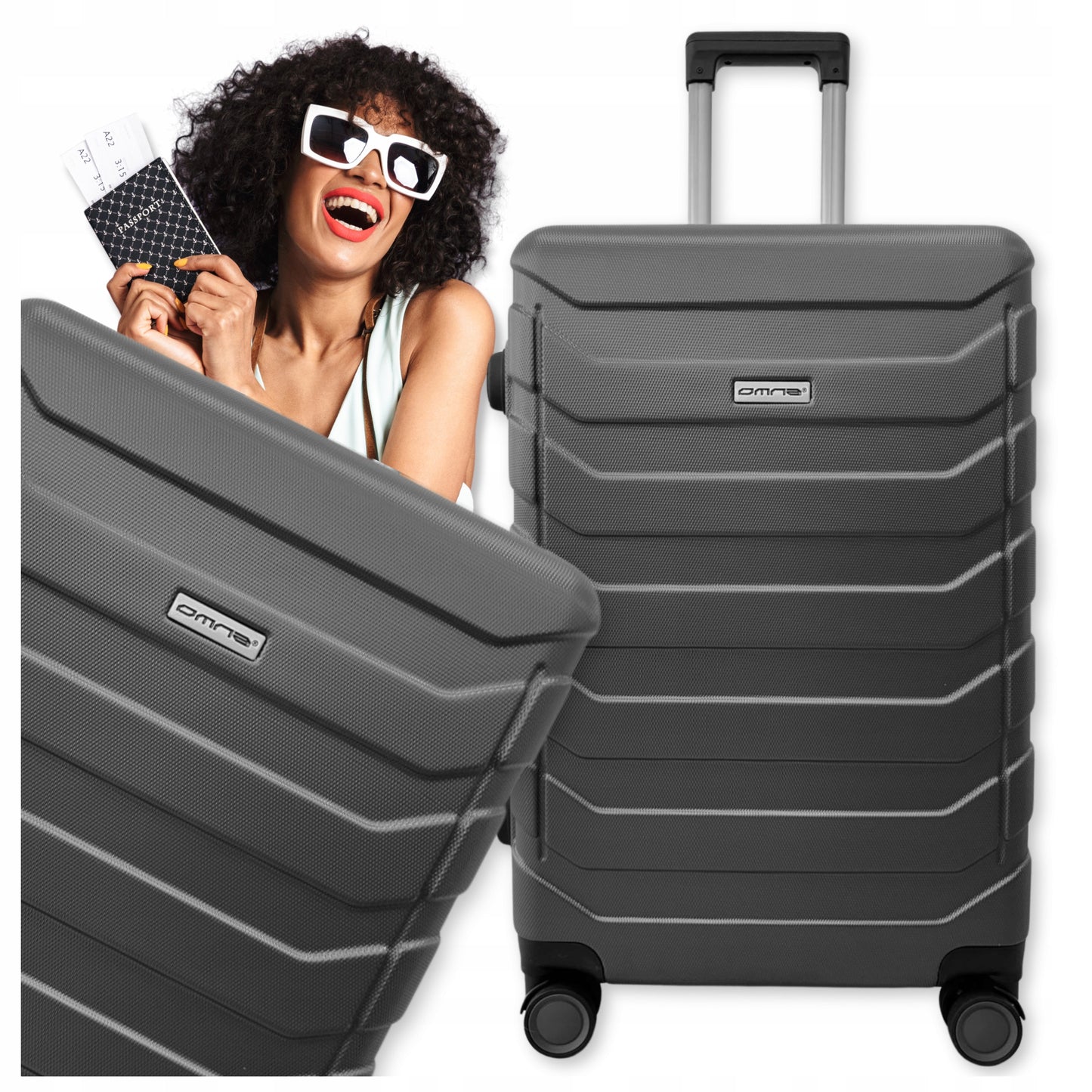 Didysis kelioninis lagaminas su ratukais XXL ABS lagaminai krepšys lagaminas 94L