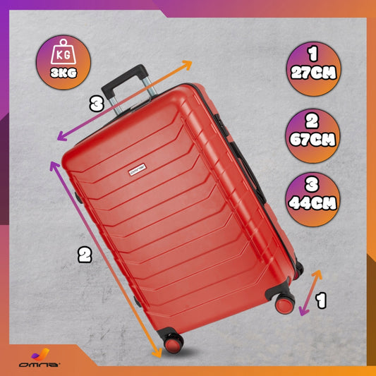 Vidutinio dydžio kelioninis lagaminas ant ratukų, polikarbonato, mergaitei, 63L