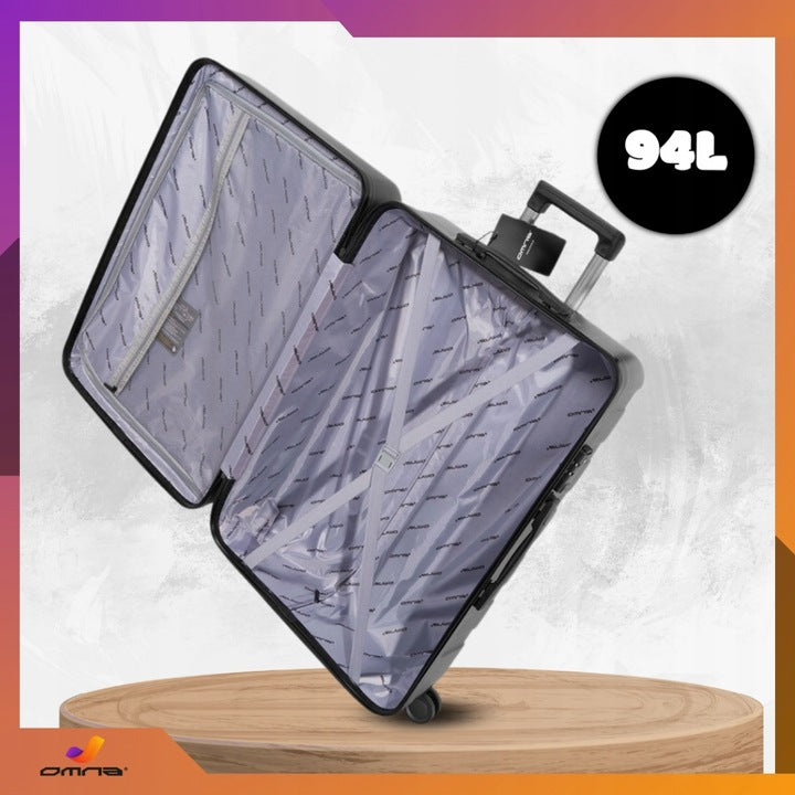 Vidutinio dydžio kelioninis lagaminas ant ratukų, polikarbonato, mergaitei, 63L