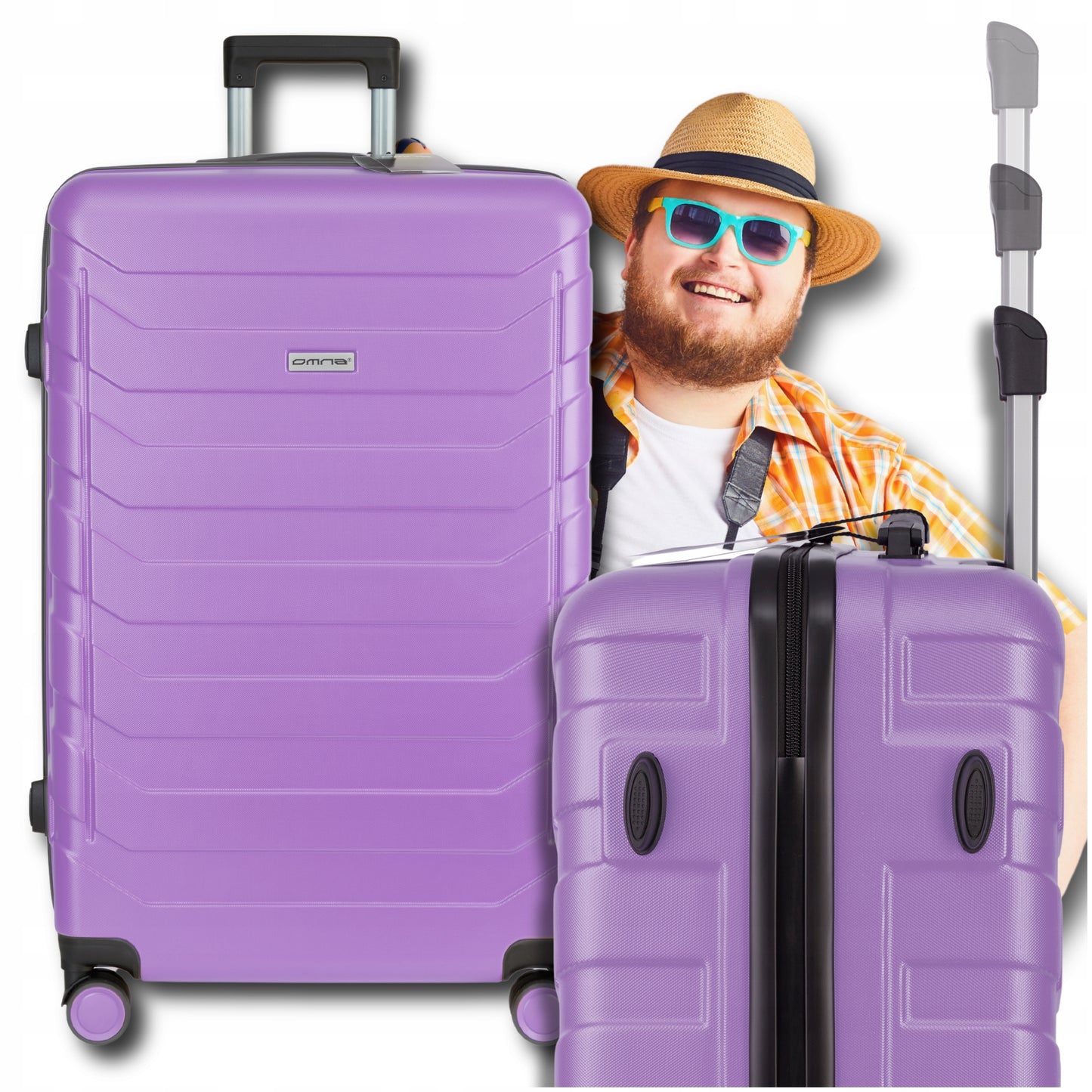 Vidutinio dydžio kelioninis lagaminas, tvirta bagažo tašė, lengvas lagaminas ant ratukų, tinkamas skrydžiams, 63L