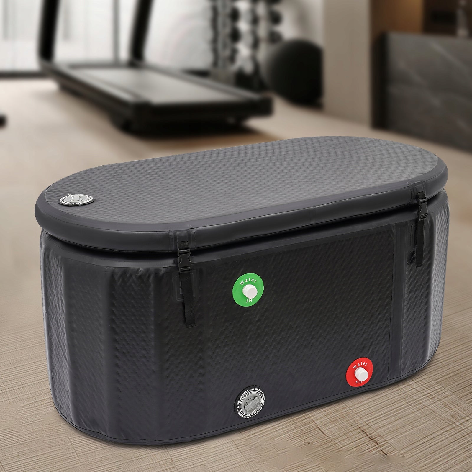 Ledo vonia 370L, 150*80*67cm ledo vonia, laisvai pastatoma pripučiama vonia