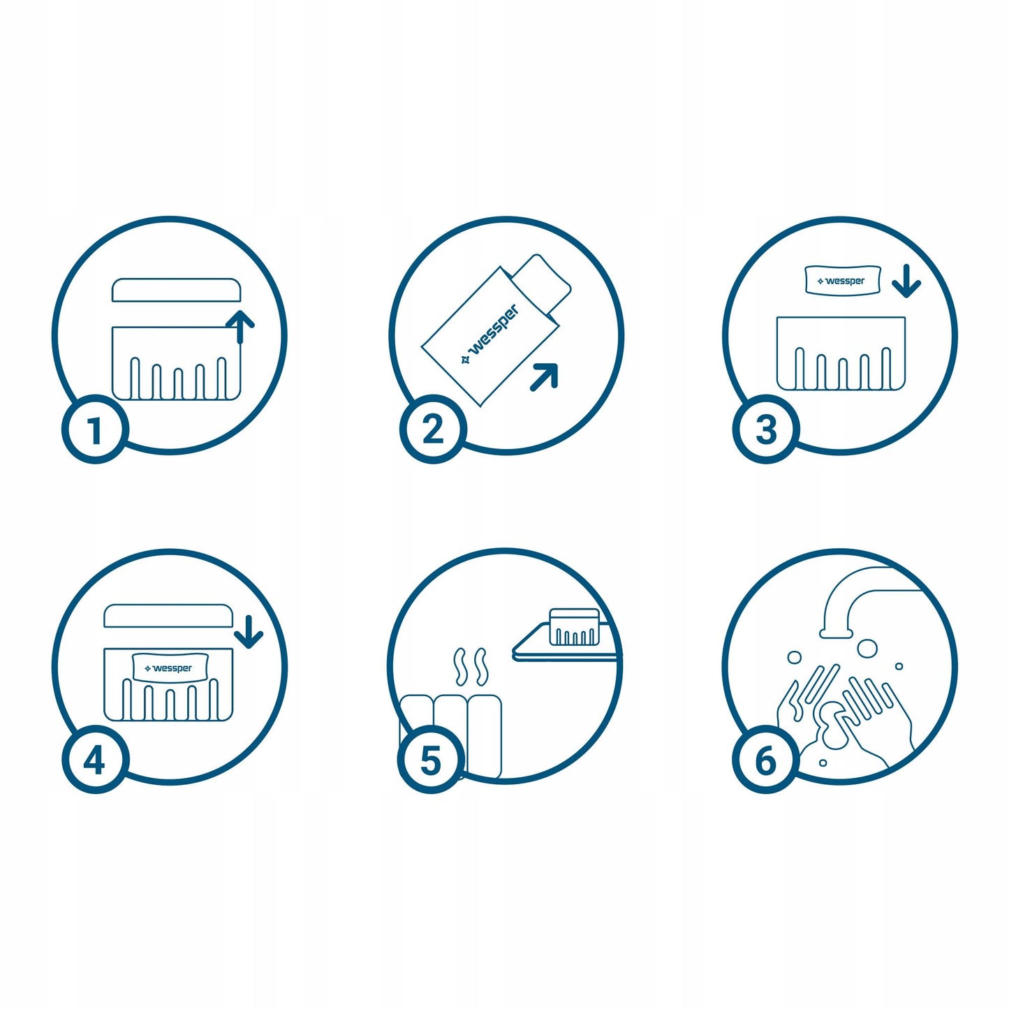 Wessper 4x drėgmės surinktuvas oro sausintuvas namams + 4x įdėklas 250g