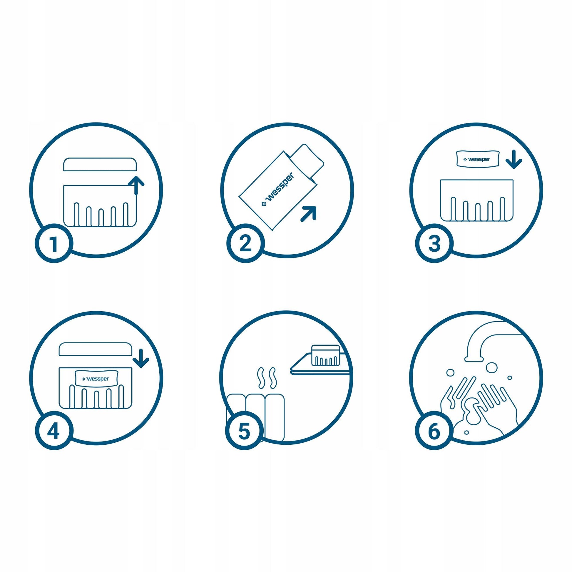 Wessper 4x drėgmės surinktuvas oro sausintuvas namams + 4x įdėklas 250g