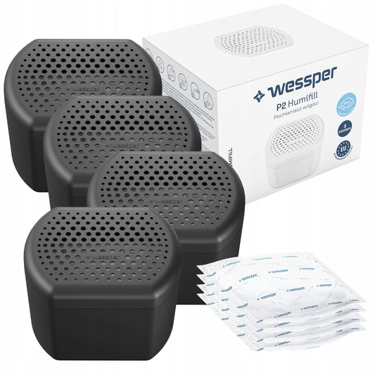 Wessper 4x drėgmės surinktuvas oro sausintuvas namams + 4x įdėklas 250g
