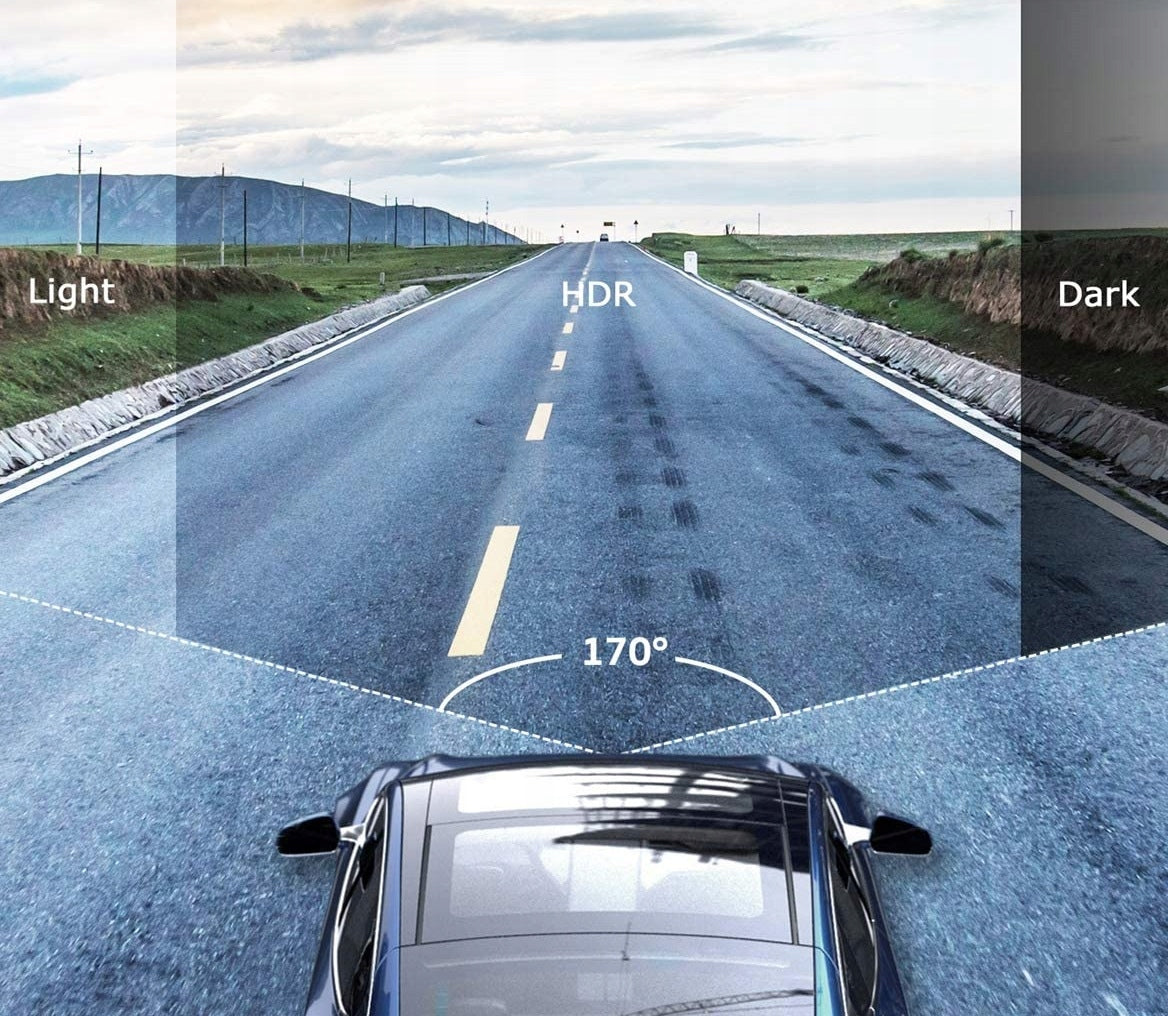 Vaizdo registratorius Feegar Patrol Automobilio kamera atbulinės eigos HDR SONY sensorius