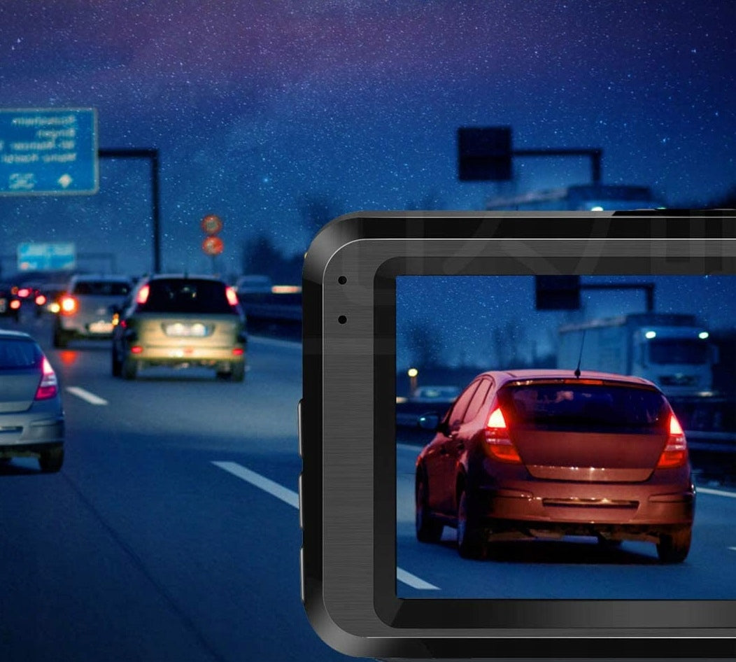 Vaizdo registratorius Feegar Patrol Automobilio kamera atbulinės eigos HDR SONY sensorius