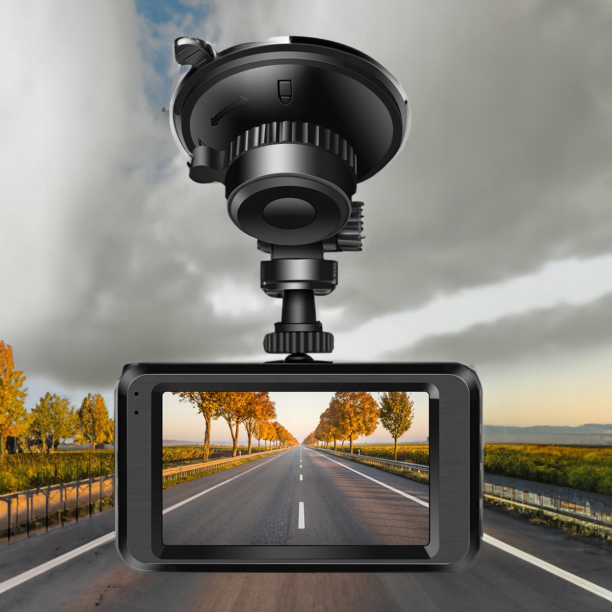 Vaizdo registratorius Feegar Patrol Automobilio kamera atbulinės eigos HDR SONY sensorius