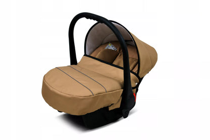 Vaikiškas vežimėlis 4in1 BabyLux Gold Lux sportinė dalis, lopšys, automobilinė kėdutė, ISOFIX bazė