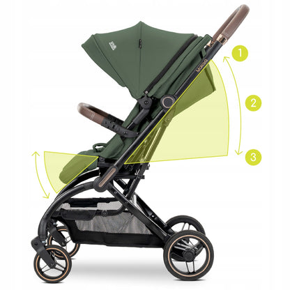 Vežimėlis sportinis pasukamas iki 22 kg, su galimybe tvirtinti priekiu ir nugara į važiavimo kryptį Lorelli Makaya