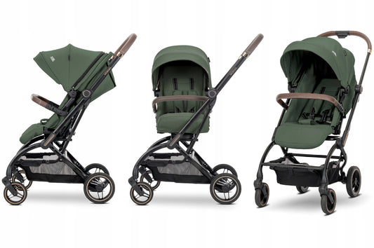 Vežimėlis sportinis pasukamas iki 22 kg, su galimybe tvirtinti priekiu ir nugara į važiavimo kryptį Lorelli Makaya