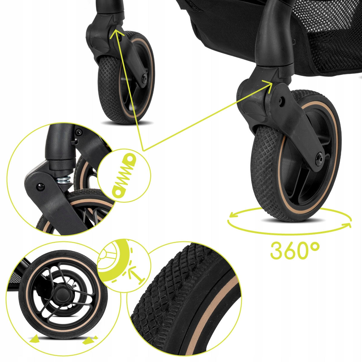 Vežimėlis sportinis pasukamas iki 22 kg, su galimybe tvirtinti priekiu ir nugara į važiavimo kryptį Lorelli Makaya