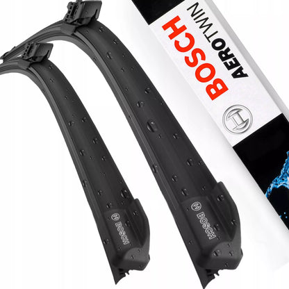 Valytuvų šluotelės Bosch 650/475 mm PLOKŠČIOS A102S AEROTWIN Priekinis komplektas