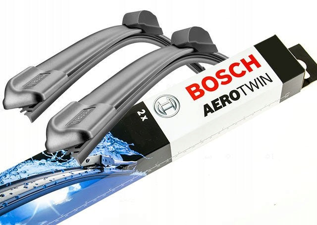Valytuvų šluotelės Bosch 650/475 mm PLOKŠČIOS A102S AEROTWIN Priekinis komplektas