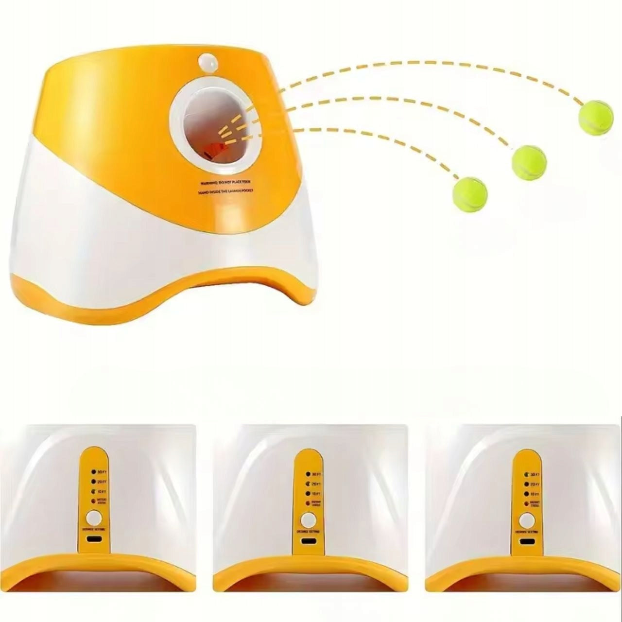 Automatinis interaktyvus kamuolių metimo įrenginys šunims | Žaislas aportavimui