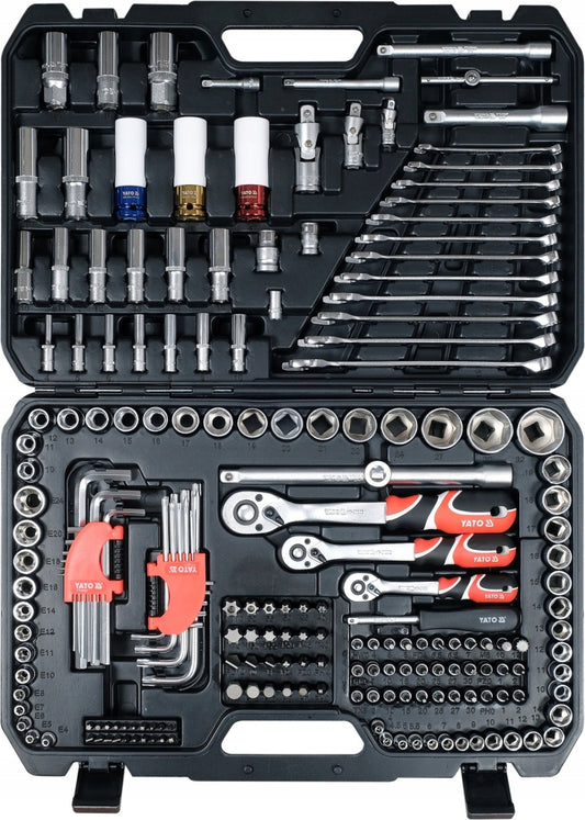 YATO KODĖLIŲ RINKINYS KNAIBLIŲ DĖŽUTĖ 1/4", 3/8
