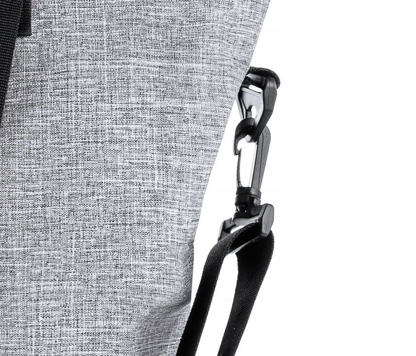 ZAGATTO Moteriška pirkinių rankinė didelė pilka rankinė shopper talpi ant peties