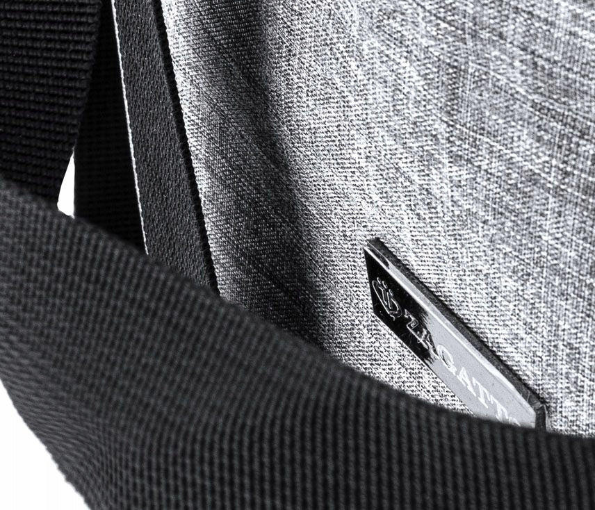 ZAGATTO Moteriška pirkinių rankinė didelė pilka rankinė shopper talpi ant peties