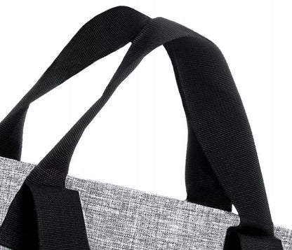 ZAGATTO Moteriška pirkinių rankinė didelė pilka rankinė shopper talpi ant peties