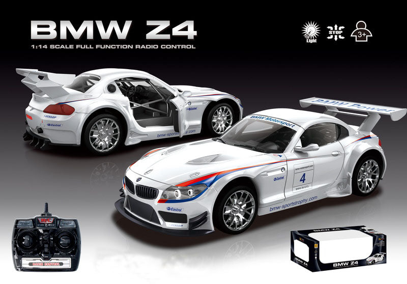 Nuotoliniu valdomas automobilis RC BMW Z4 1:14 BALTAS COIL