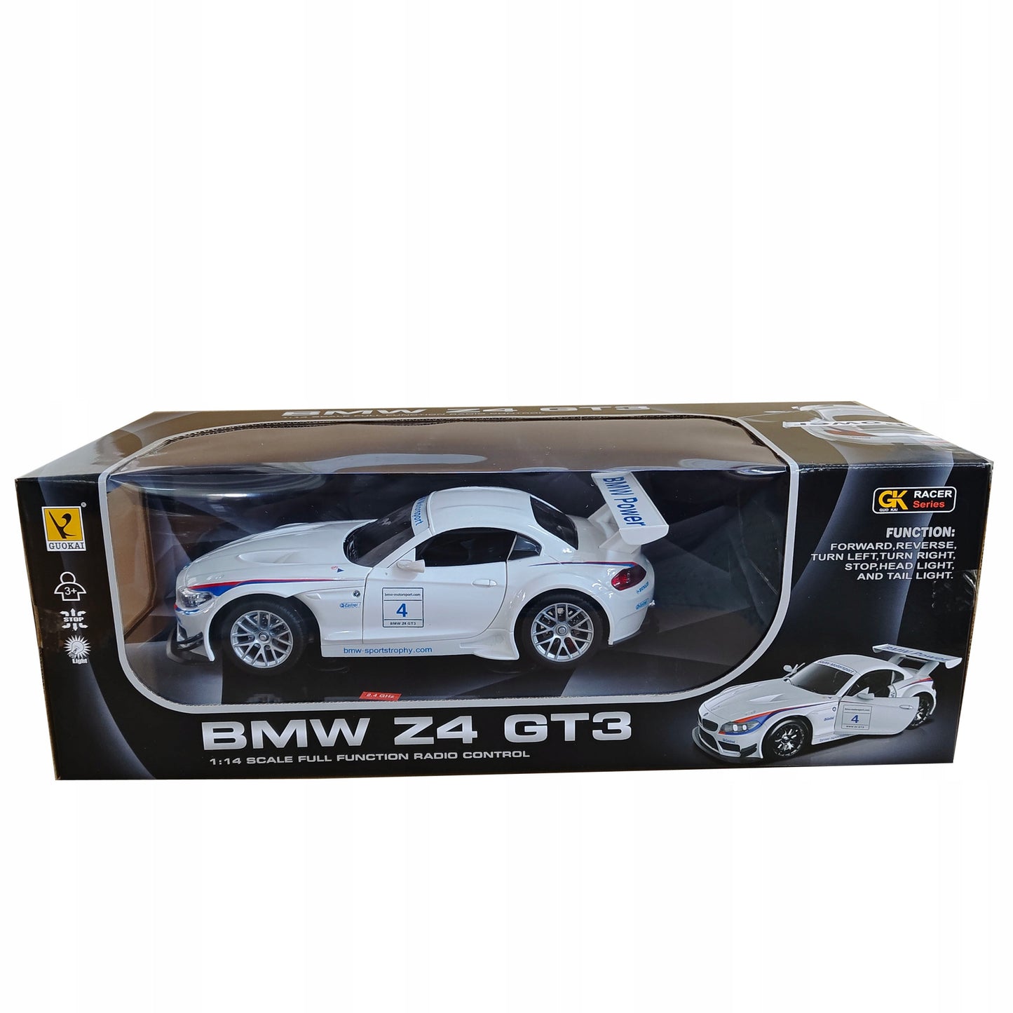 Nuotoliniu valdomas automobilis RC BMW Z4 1:14 BALTAS COIL