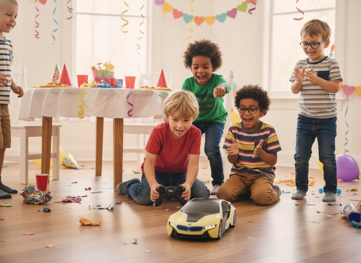 RC AUTOMOBILIS SU VALDYMU PER ATSTUMĮ, LED, RASTAR BMW i8-UV TRANSPORTAS