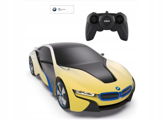 RC AUTOMOBILIS SU VALDYMU PER ATSTUMĮ, LED, RASTAR BMW i8-UV TRANSPORTAS