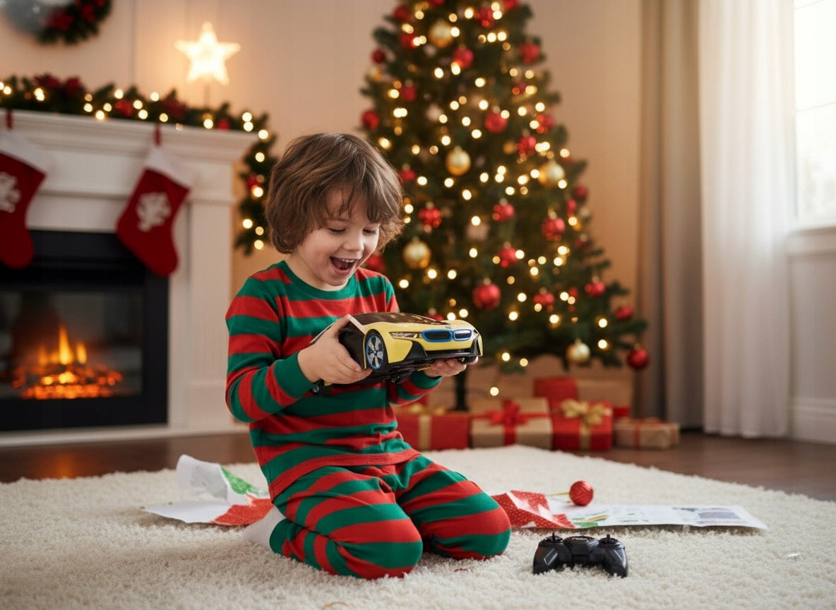 RC AUTOMOBILIS SU VALDYMU PER ATSTUMĮ, LED, RASTAR BMW i8-UV TRANSPORTAS