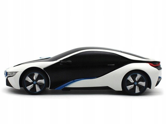 RC AUTOMOBILIS SU VALDYMU PER ATSTUMĮ, LED, RASTAR BMW i8-UV TRANSPORTAS