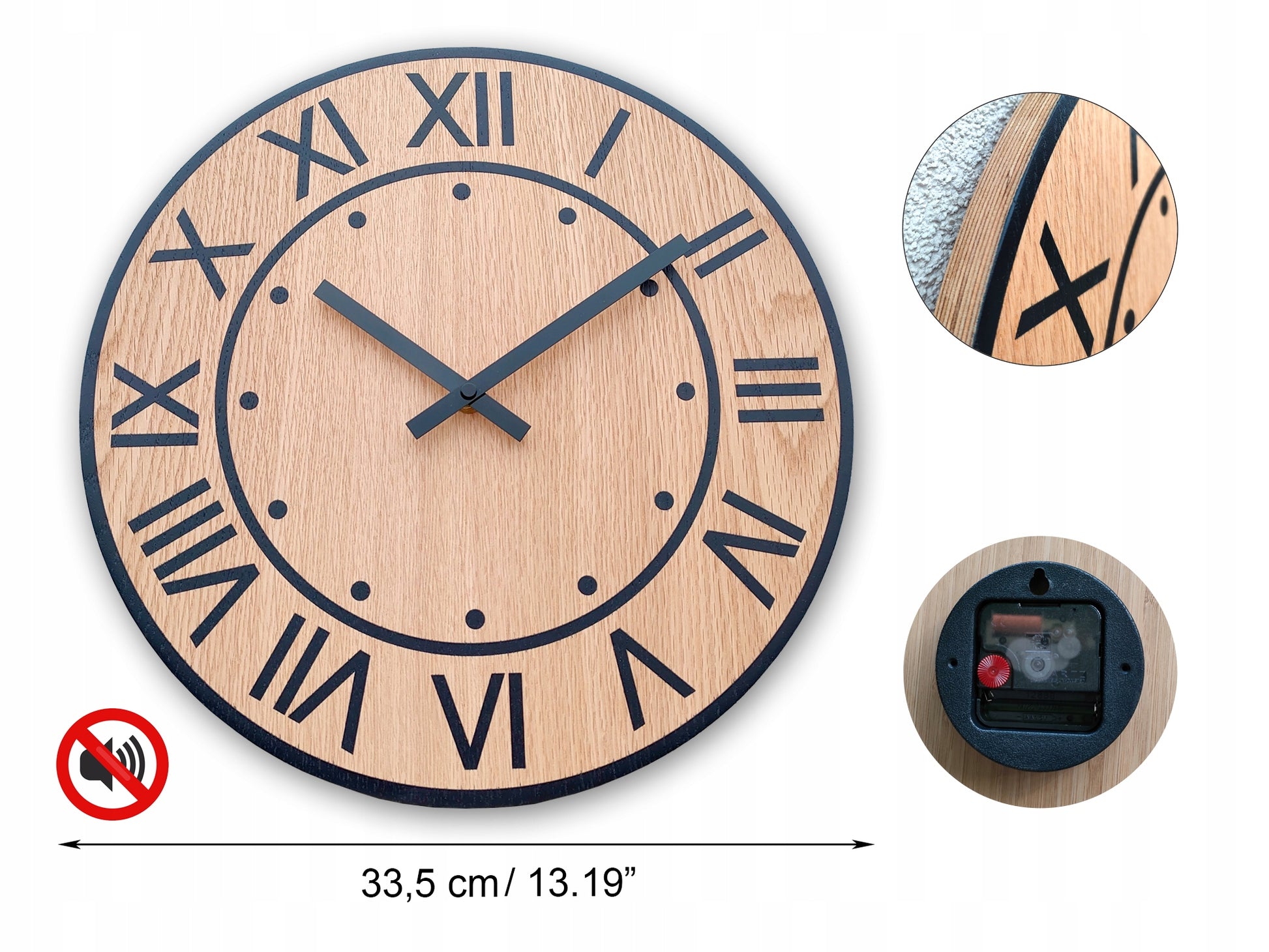 MEDINIS SIENINIS LAIKRODIS ARTUR - itin tylus pasidaryk pats