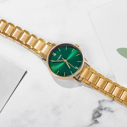 Moteriškas laikrodis CASIO LTP-VT02G-3A Klasika + dėžutė