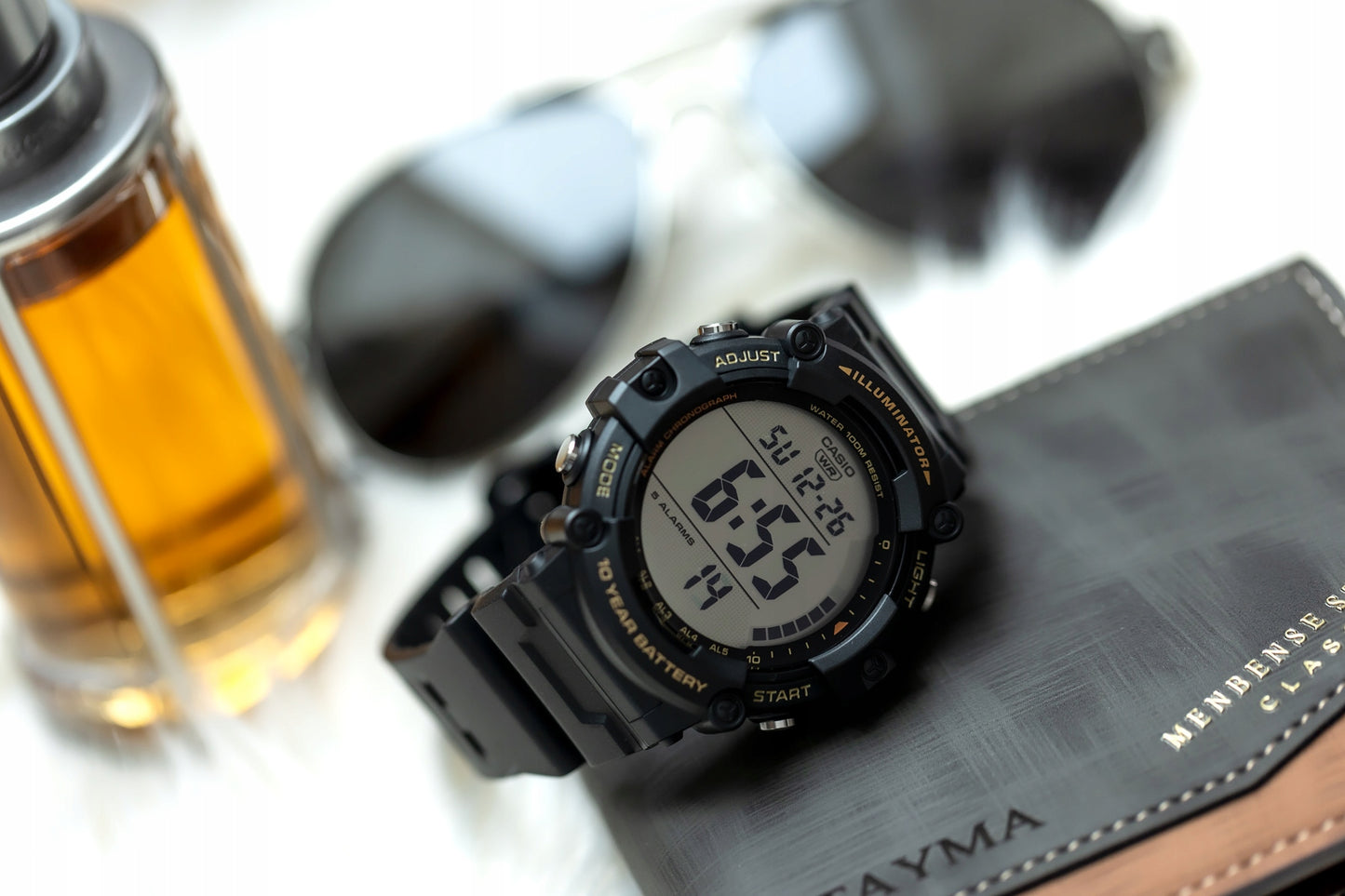 Vyriškas laikrodis CASIO AE-1500WHX-1A WR100 + DĖŽUTĖ (zd160a)