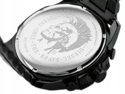 Vyriškas laikrodis DIESEL DZ4318 MEGA CHIEF CHRONOGRAPH + DĖŽUTĖ KOMPLEKTAS