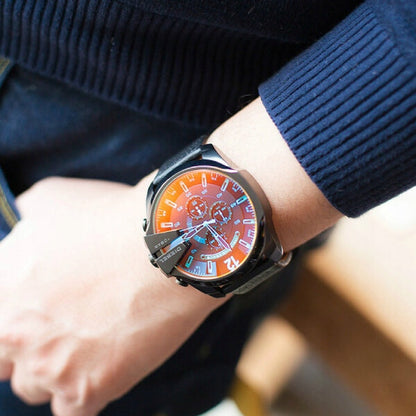 Vyriškas laikrodis DIESEL DZ4323 - MEGA CHIEF Originalus + Dovanų dėžutė