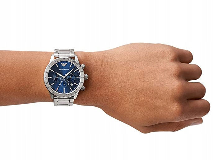 Vyriškas laikrodis EMPORIO ARMANI AR11306 - MARIO (zi017b) + DOVANŲ DĖŽUTĖ