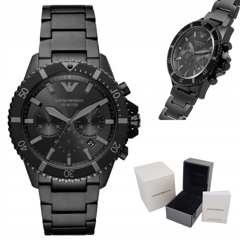 Vyriškas laikrodis EMPORIO ARMANI AR11363 Diver (zi035a) + Dėžutė