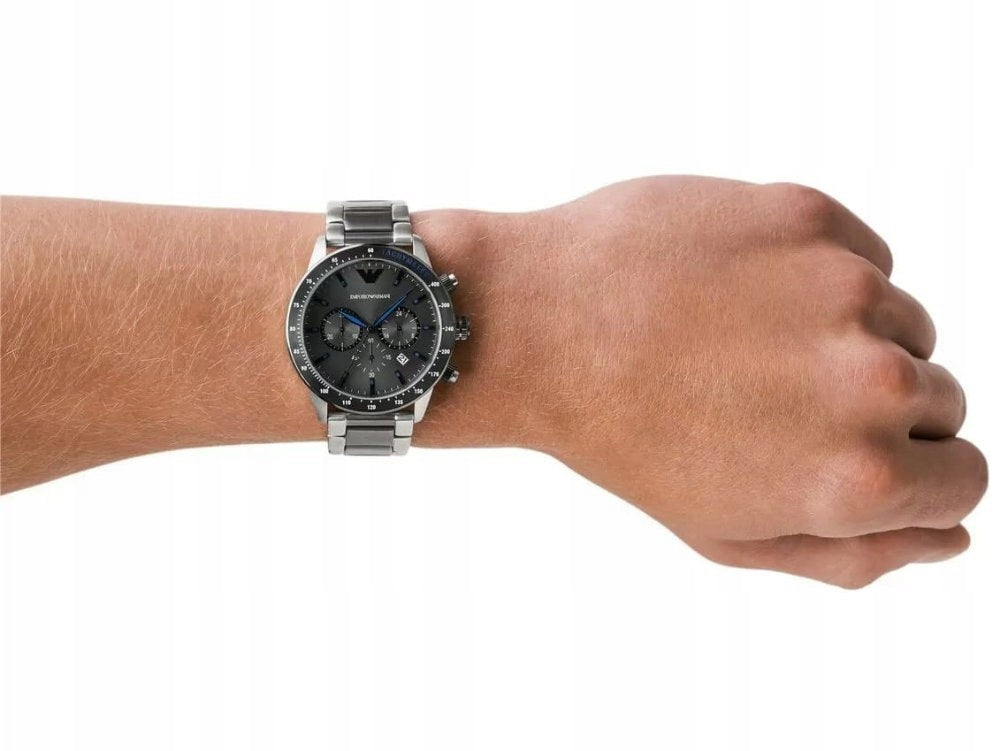 VYRIŠKAS LAIKRODIS EMPORIO ARMANI AR11391 - MARIO (zi017e) + DĖŽUTĖ