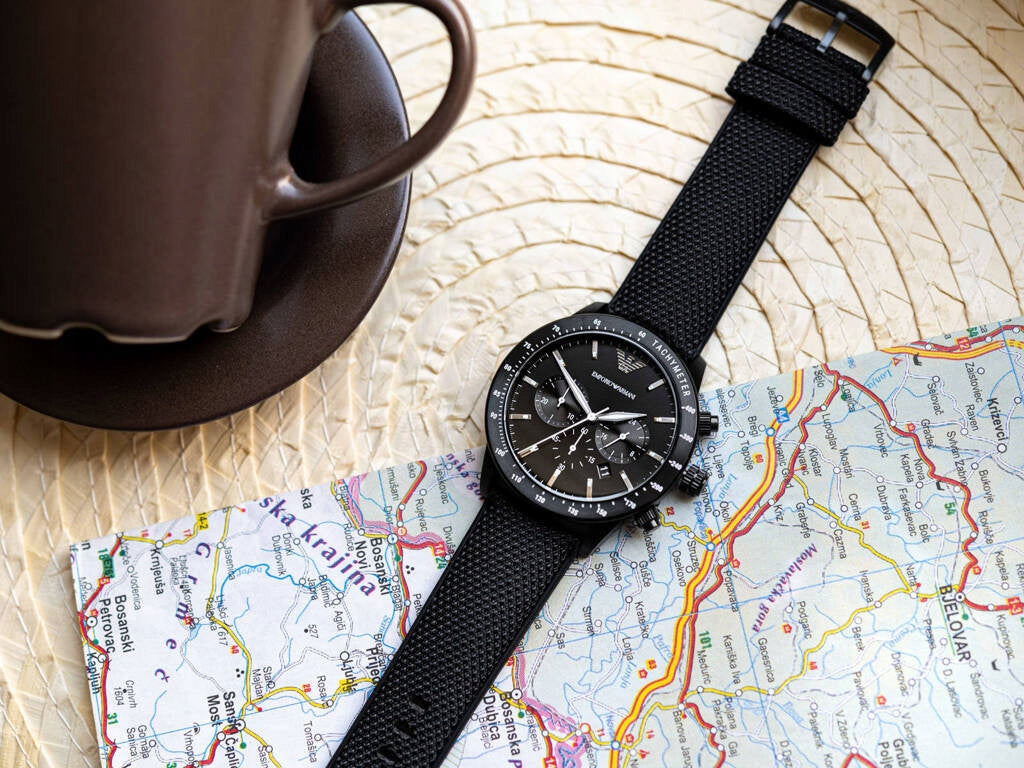 Vyriškas laikrodis EMPORIO ARMANI AR11453 - MARIO + DOVANŲ DĖŽUTĖ