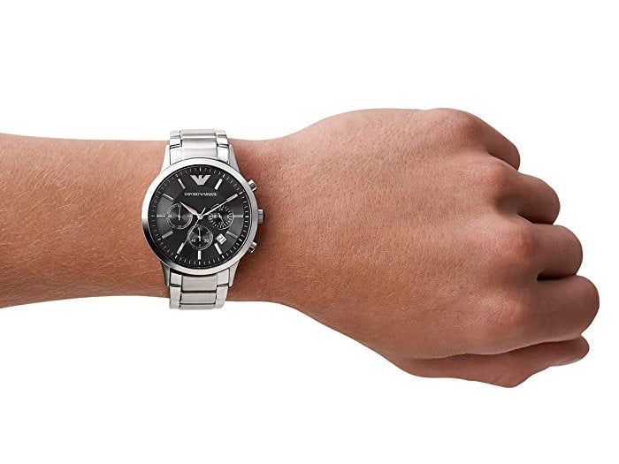 Vyriškas laikrodis EMPORIO ARMANI AR2434 - RENATO + Dėžutė Sertifikatas Komplektas