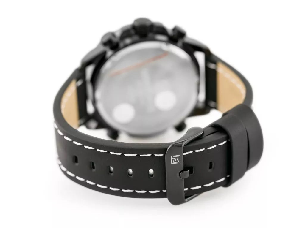VYRIŠKAS LAIKRODIS NAVIFORCE NF9114 Juodas odinis dirželis Apšvietimas Chronometras