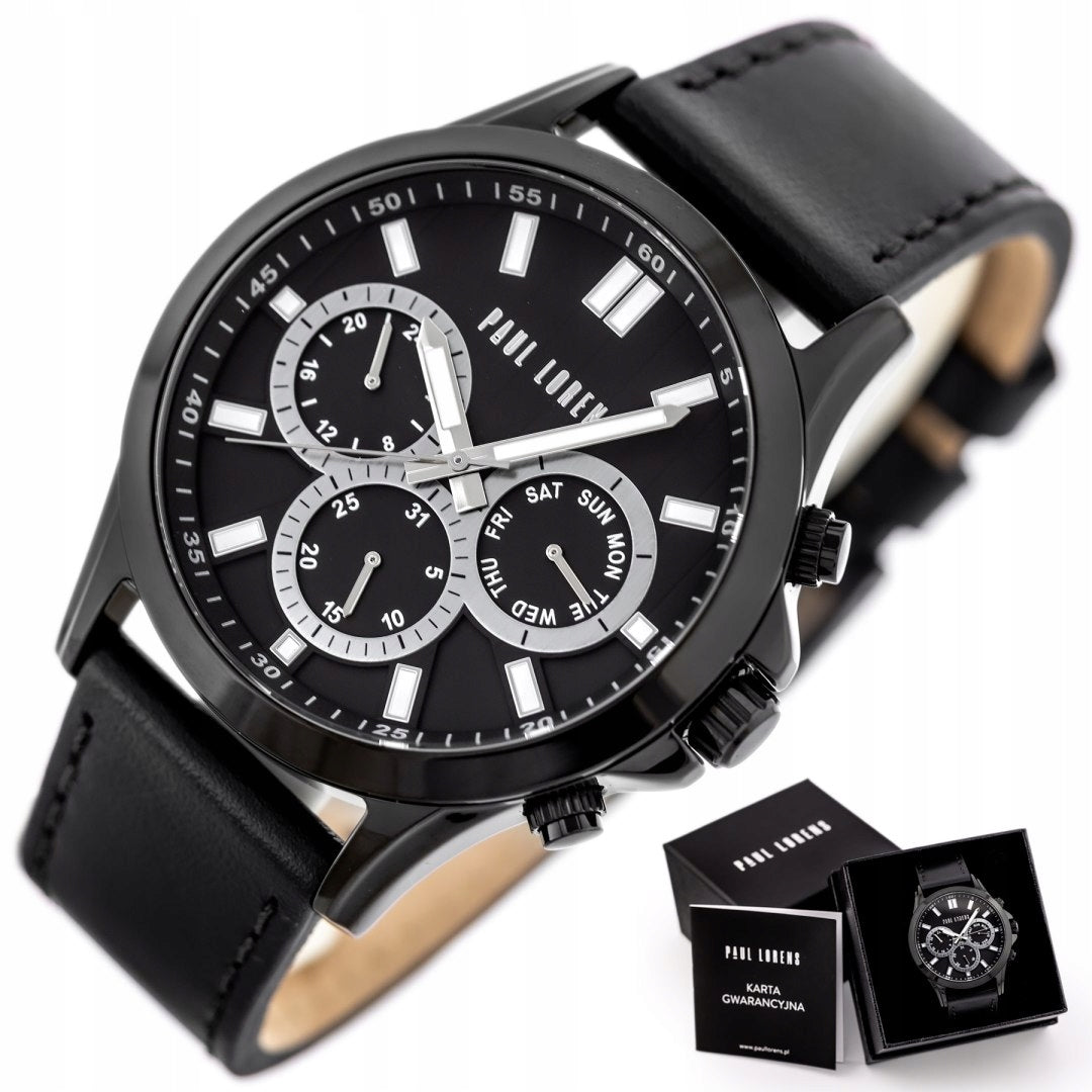 Vyriškas laikrodis PAUL LORENS - PL8071A2-1A5 (zg373b) + DĖŽUTĖ