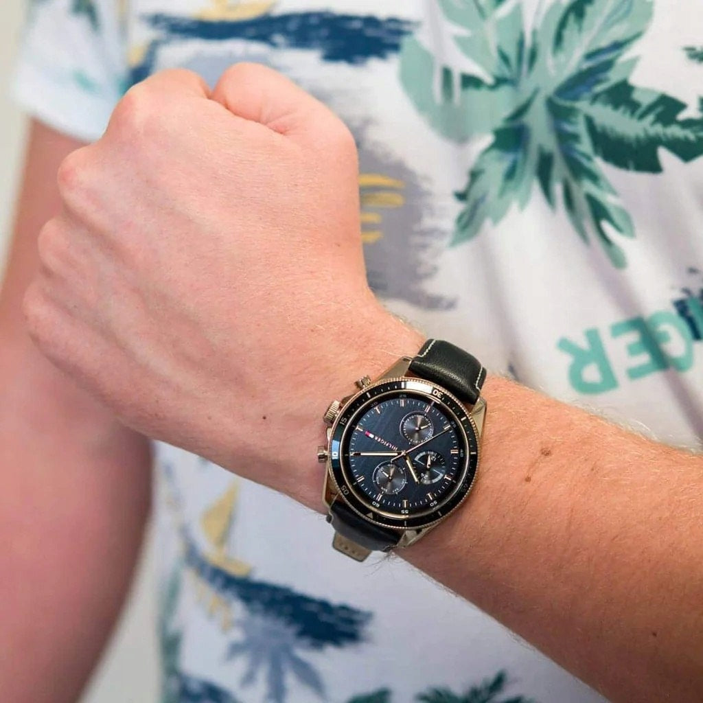 VYRIŠKAS LAIKRODIS TOMMY HILFIGER 1791836 PARKER (zf041c) + DĖŽUTĖ