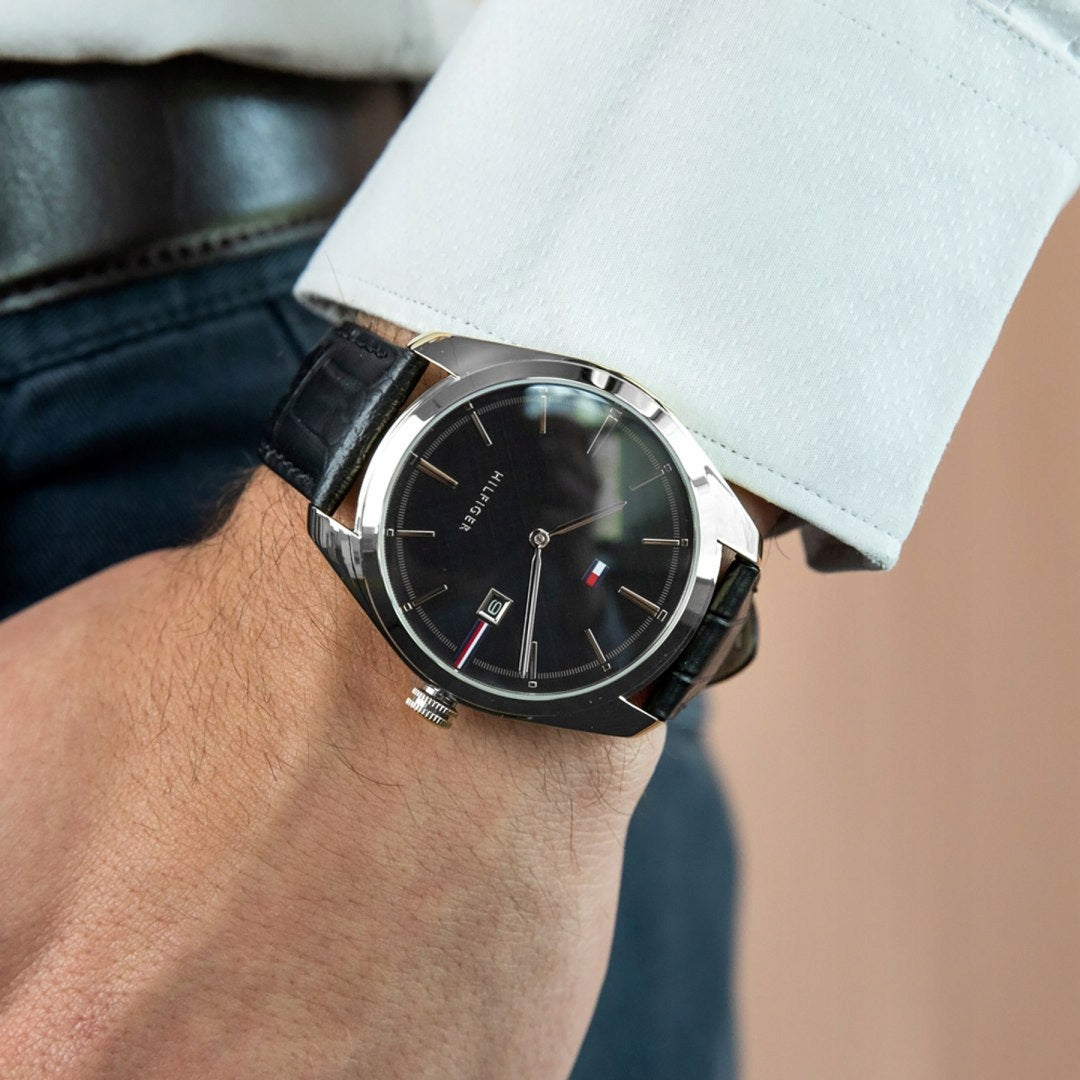 Vyriškas laikrodis TOMMY HILFIGER Theo 1710439 (zf115a) + DĖŽUTĖ