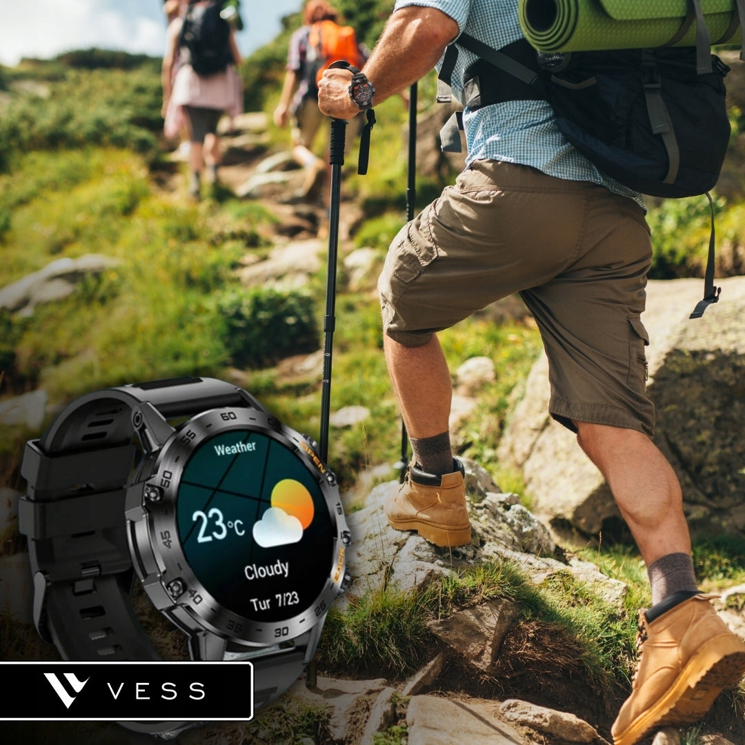 VYRIŠKAS IŠMANUSIS LAIKRODIS SMARTWATCH 360x360 SKAMBUČIAI MENIU LIETUVIŠKAS VANDENIUI ATSPARUS + DOVANA