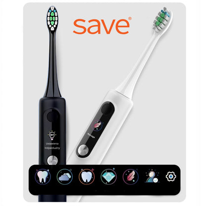 Rinkinys 2x Sonic elektrinis dantų šepetėlis su lenkišku meniu, 6 antgaliai